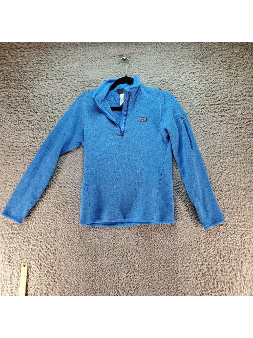 Patagonia Sweater Womens Small Blue Quarter-Zip Pullover Better Sweater